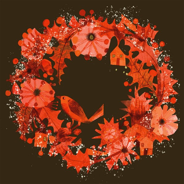 Autumn Wreath Cocktail-Servietten 25x25 cm
