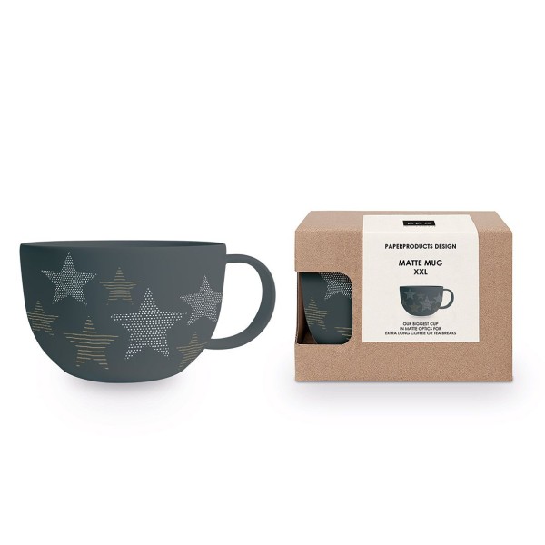 Pure Starlight anthracite Tasse Henkelbecher matt XXL 550ml