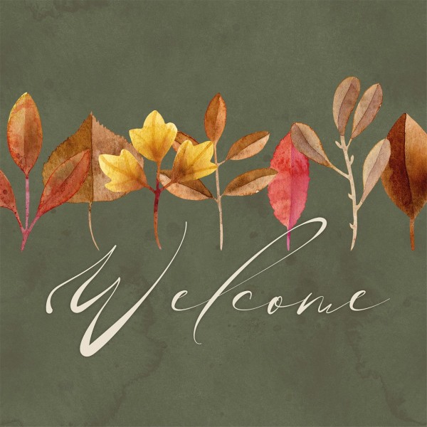 Welcome Leaves Lunch-Servietten 33x33 cm