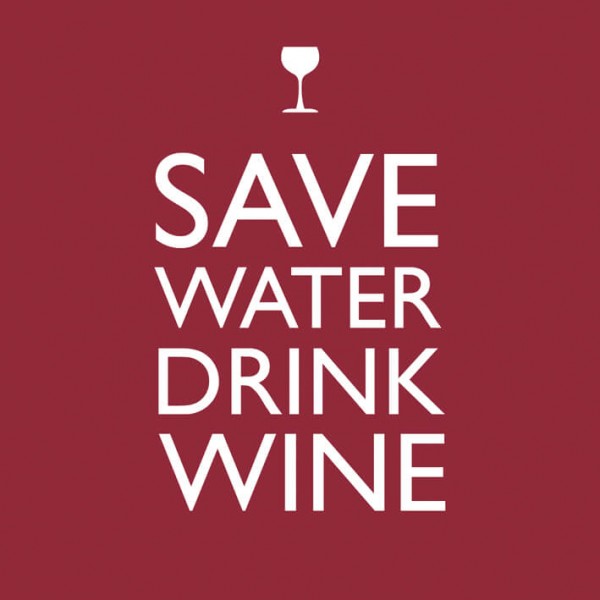 Save Water Cocktail-Servietten 25x25 cm